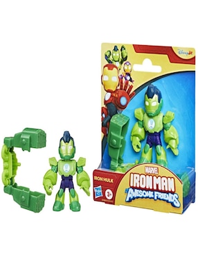 Figura de acción articulada Iron Man And His Awesome Friends Iron Hulk Vehículo Marvel