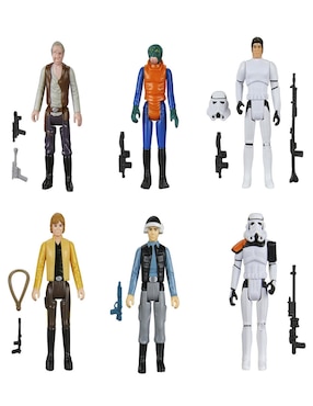 Set figuras acción articulada Star Wars Episode IV: A New Hope collectors Star Wars