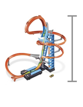 Pista armable Hot Wheels Torre de choque aéreo