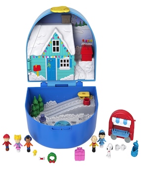 Muñeca mini Polly Pocket Compacto peanuts holiday
