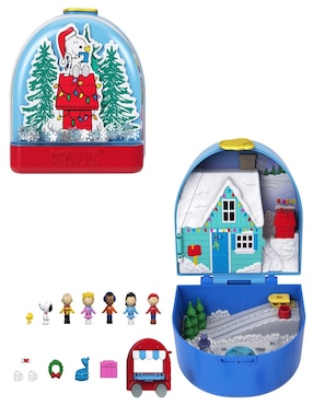Muñeca mini Polly Pocket Compacto peanuts holiday