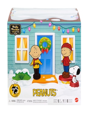 Muñeca mini Polly Pocket Compacto peanuts holiday