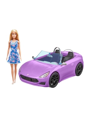 Convertible morado Barbie vehículos