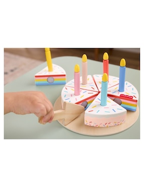 Pastel de cumpleaños de madera Fisher Price