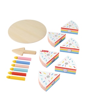 Pastel de cumpleaños de madera Fisher Price