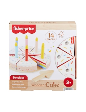 Pastel de cumpleaños de madera Fisher Price