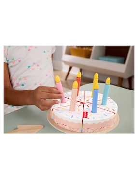 Pastel de cumpleaños de madera Fisher Price