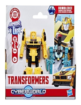 Figura de acción articulada Transfomers Cyberworld Bumblebee Transformers 2 en 1