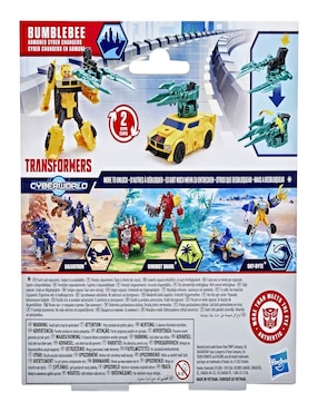 Figura de acción articulada Transfomers Cyberworld Bumblebee Transformers 2 en 1