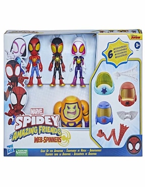 Set figuras acción articulada Spidey and His Amazing Friends Marvel
