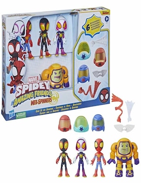 Set figuras acción articulada Spidey and His Amazing Friends Marvel