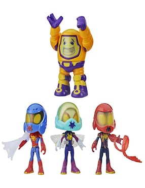 Set figuras acción articulada Spidey and His Amazing Friends Marvel