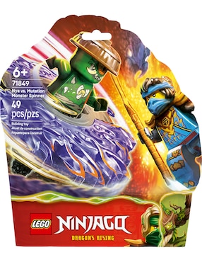 Lego Ninjago Dragons Rising Nya vs. Spinner del Monstruo Mutante 71849