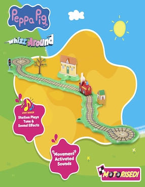 Peppa pig juego del tren de rebecca bandai de namco-bandai