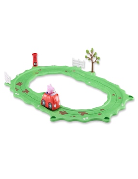 Peppa pig peppa pista del carro rojo Bandai