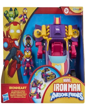 Set figuras acción articulada Iron Man And His Awesome Friends Marvel 2 en 1