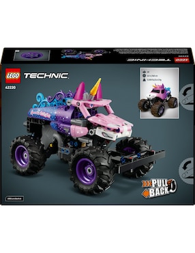 Lego Technic Lego Monster Jam Sparkle Smash con Motor de Carga Manual 42220
