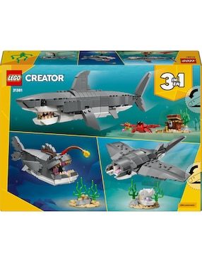 Lego Creator Feroz Tiburón con Cofre del Tesoro 31381