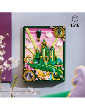 Lego Wicked arte mural: emerald city decoración 75685 Wicked