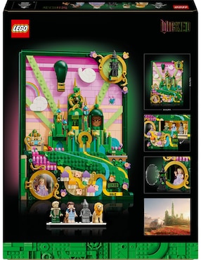 Lego Wicked arte mural: emerald city decoración 75685 Wicked