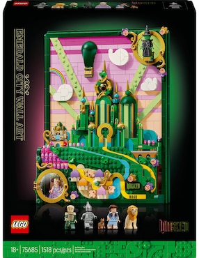 Lego Wicked arte mural: emerald city decoración 75685 Wicked