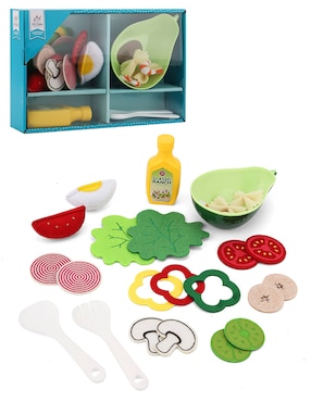Kit juego de ensalada Toy Town juego de rol para niños