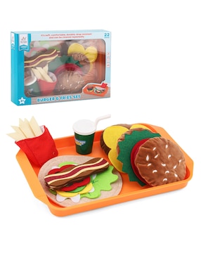 Set hamburguesa y papas Toy Town juego de rol para niños