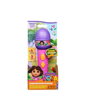 Microfono Dora spin master juego de rol para niños