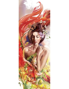 Rompecabezas artistas modernos bailando con peces Panorama Art Puzzle 1000 piezas