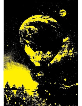 Rompecabezas viaje a la luna neon Art Puzzle 1000 piezas