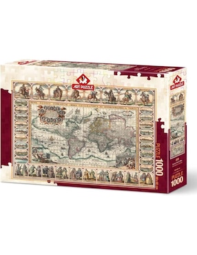 Rompecabezas mapa del mundo antiguo Art Puzzle 1000 piezas