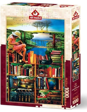 Rompecabezas la mejor librería del mundo trotamundos Art Puzzle 1000 piezas