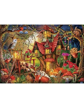 Rompecabezas cabaña tiempo de dormir Art Puzzle 1000 piezas