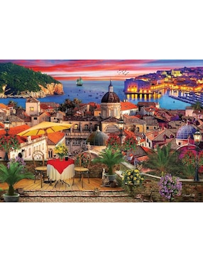 Rompecabezas Croacia mediterránea Dubrovnik Art Puzzle 1000 piezas