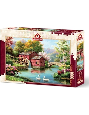 Rompecabezas molinos de viento El Viejo Molino rojo Art Puzzle 1000 piezas