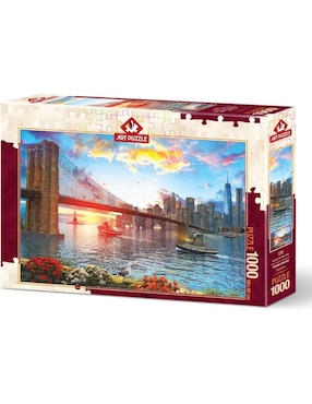 Rompecabezas puente de brooklyn Puesta de sol en Nueva York Art Puzzle 1000 piezas