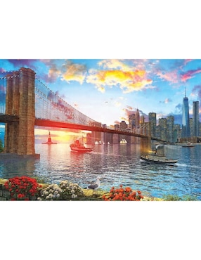 Rompecabezas puente de brooklyn Puesta de sol en Nueva York Art Puzzle 1000 piezas
