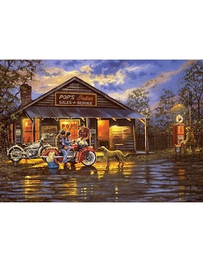 Rompecabezas Motociclista Art Puzzle 1000 piezas