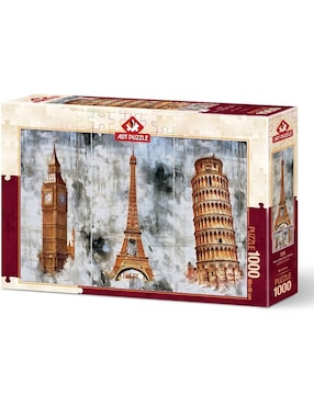 Rompecabezas lugares famosos del mundo Tres ciudades Tres Torres Art Puzzle 1000 piezas