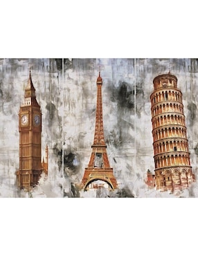 Rompecabezas lugares famosos del mundo Tres ciudades Tres Torres Art Puzzle 1000 piezas