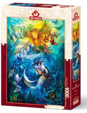 Rompecabezas Hadas Mágicas Princesas del Dia y de La Noche Art Puzzle 1000 piezas