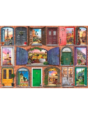 Rompecabezas Puertas del Mundo Puertas de Europa Art Puzzle 1000 piezas
