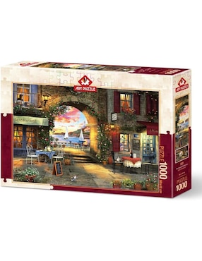 Rompecabezas Café El Restaurante Junto al Mar Art Puzzle 1000 piezas