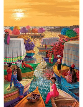 Rompecabezas Artistas Modernos Puerto de Flor Art Puzzle 1000 piezas