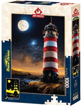 Rompecabezas El Faro Stargate Neon Art Puzzle 1000 piezas