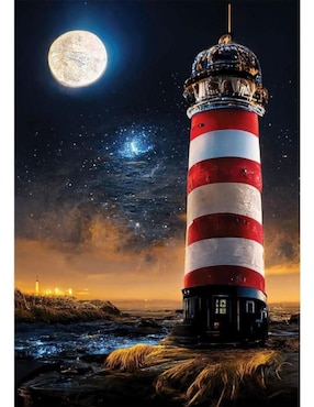 Rompecabezas El Faro Stargate Neon Art Puzzle 1000 piezas