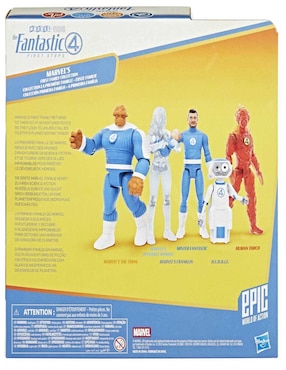 Set figuras acción articulada Los 4 Fantásticos: Primeros Pasos Los 4 Fantásticos fans Marvel