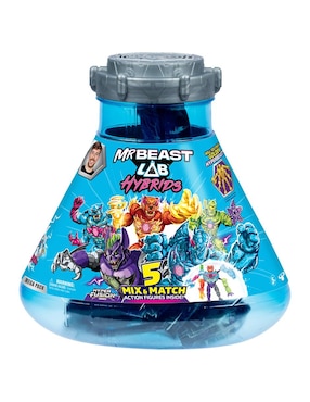 Set figuras acción articulada Mr Beast Lab Hybrids collectors Mr Beast