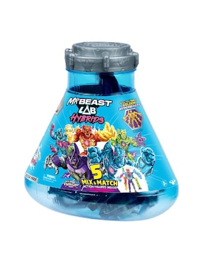 Set figuras acción articulada Mr Beast Lab Hybrids collectors Mr Beast
