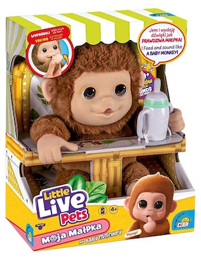 Peluche de mono Little Live Pets de 26 cm